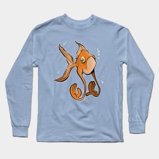 Goldfish Mermaid Long Sleeve T-Shirt